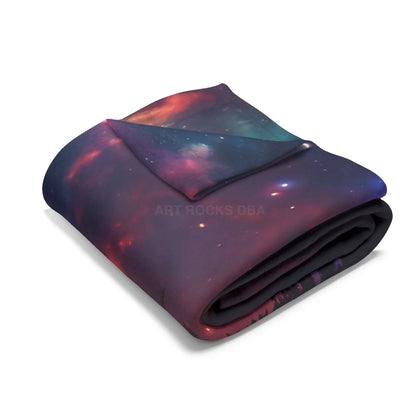Cosmic Arctic Fleece Blanket - Starry Night Soft Throw Galaxy Home Decor Celestial Gift Cozy Homeware Stargazing
