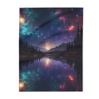 Cosmic Arctic Fleece Blanket - Starry Night Soft Throw Galaxy Home Decor Celestial Gift Cozy Homeware Stargazing