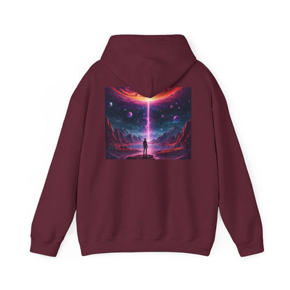 Cosmic Art Hoodie - Unisex Sweatshirt for Art Lovers Gift for Artists Space Vibes Unique Graphic Apparel Comfortable