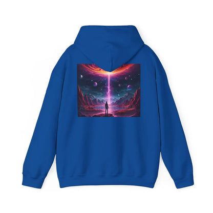 Cosmic Art Hoodie - Unisex Sweatshirt for Art Lovers Gift for Artists Space Vibes Unique Graphic Apparel Comfortable