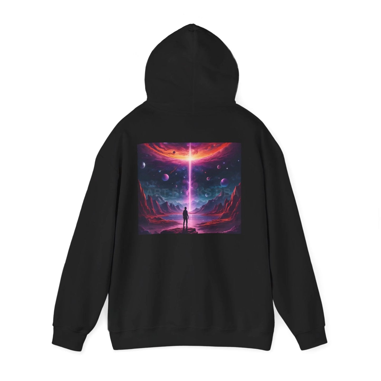 Cosmic Art Hoodie - Unisex Sweatshirt for Art Lovers Gift for Artists Space Vibes Unique Graphic Apparel Comfortable