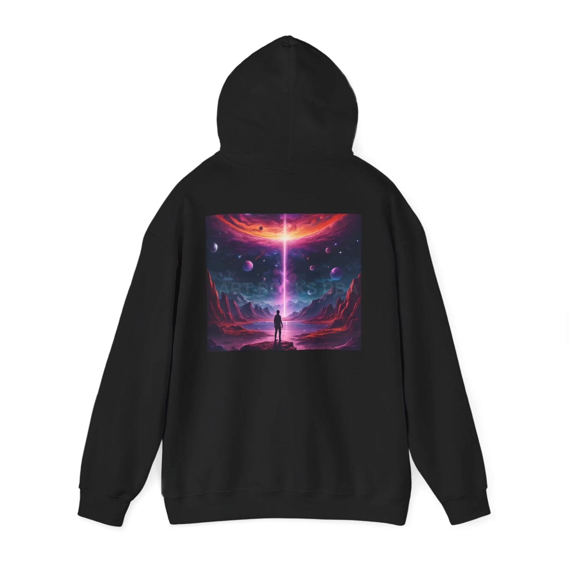 Cosmic Art Hoodie - Unisex Sweatshirt for Art Lovers Gift for Artists Space Vibes Unique Graphic Apparel Comfortable