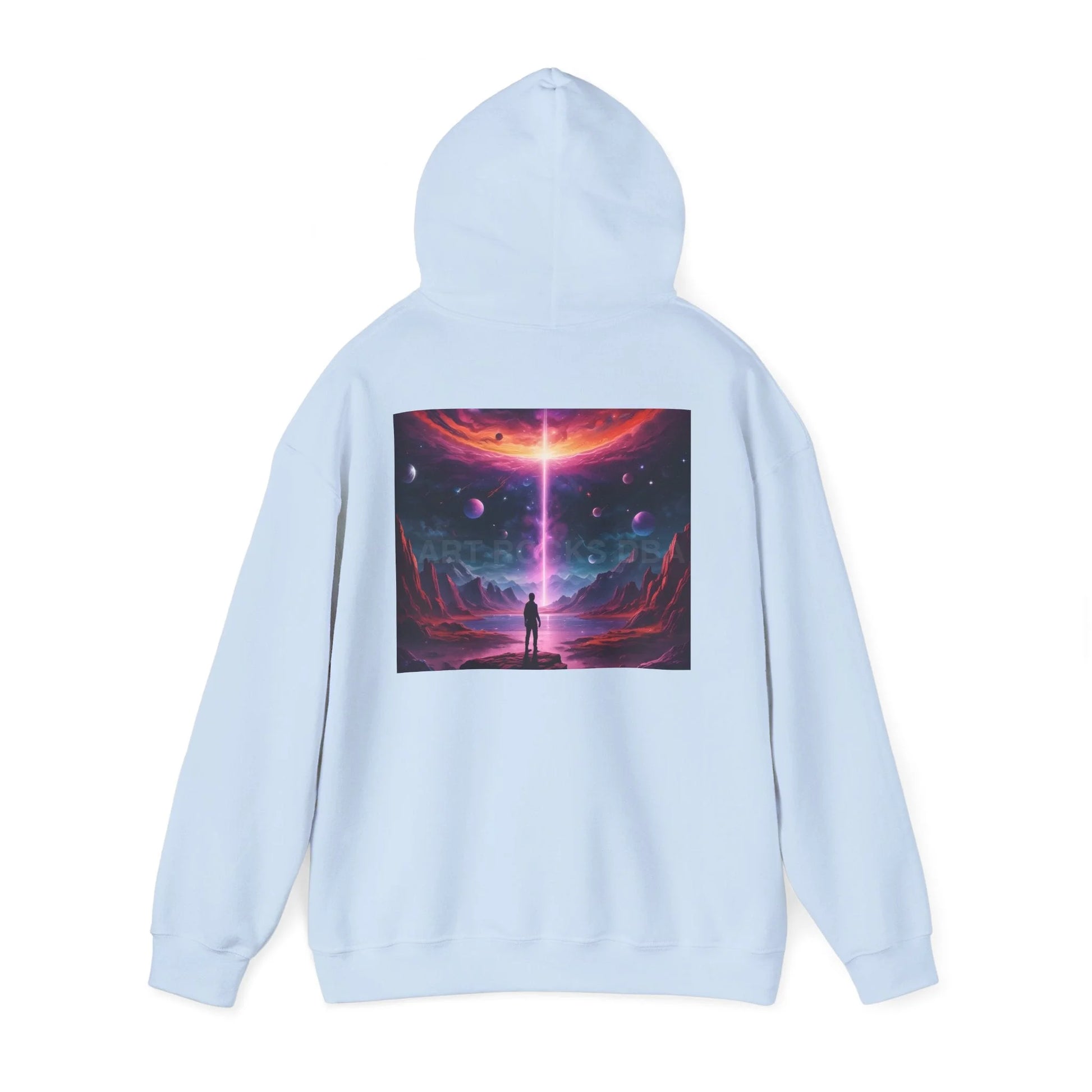 Cosmic Art Hoodie - Unisex Sweatshirt for Art Lovers Gift for Artists Space Vibes Unique Graphic Apparel Comfortable