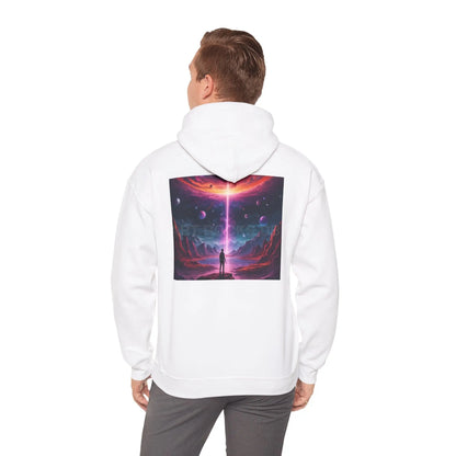 Cosmic Art Hoodie - Unisex Sweatshirt for Art Lovers Gift for Artists Space Vibes Unique Graphic Apparel Comfortable