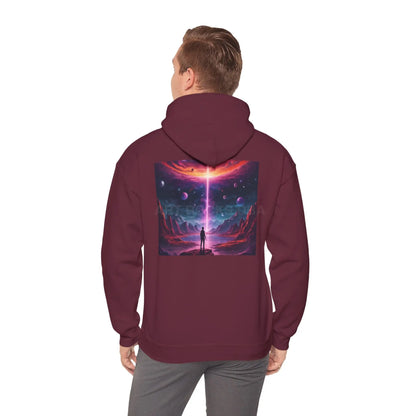 Cosmic Art Hoodie - Unisex Sweatshirt for Art Lovers Gift for Artists Space Vibes Unique Graphic Apparel Comfortable