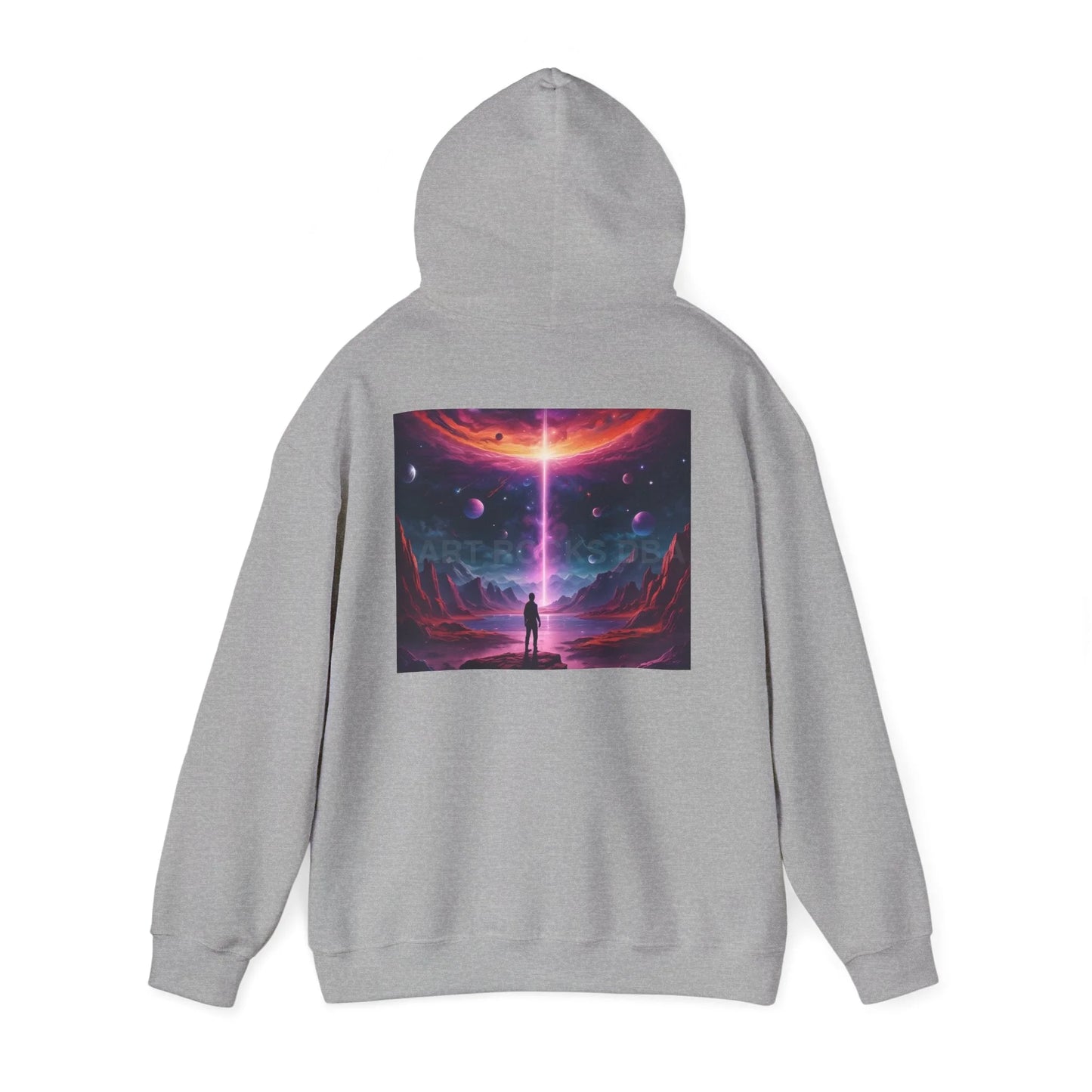 Cosmic Art Hoodie - Unisex Sweatshirt for Art Lovers Gift for Artists Space Vibes Unique Graphic Apparel Comfortable