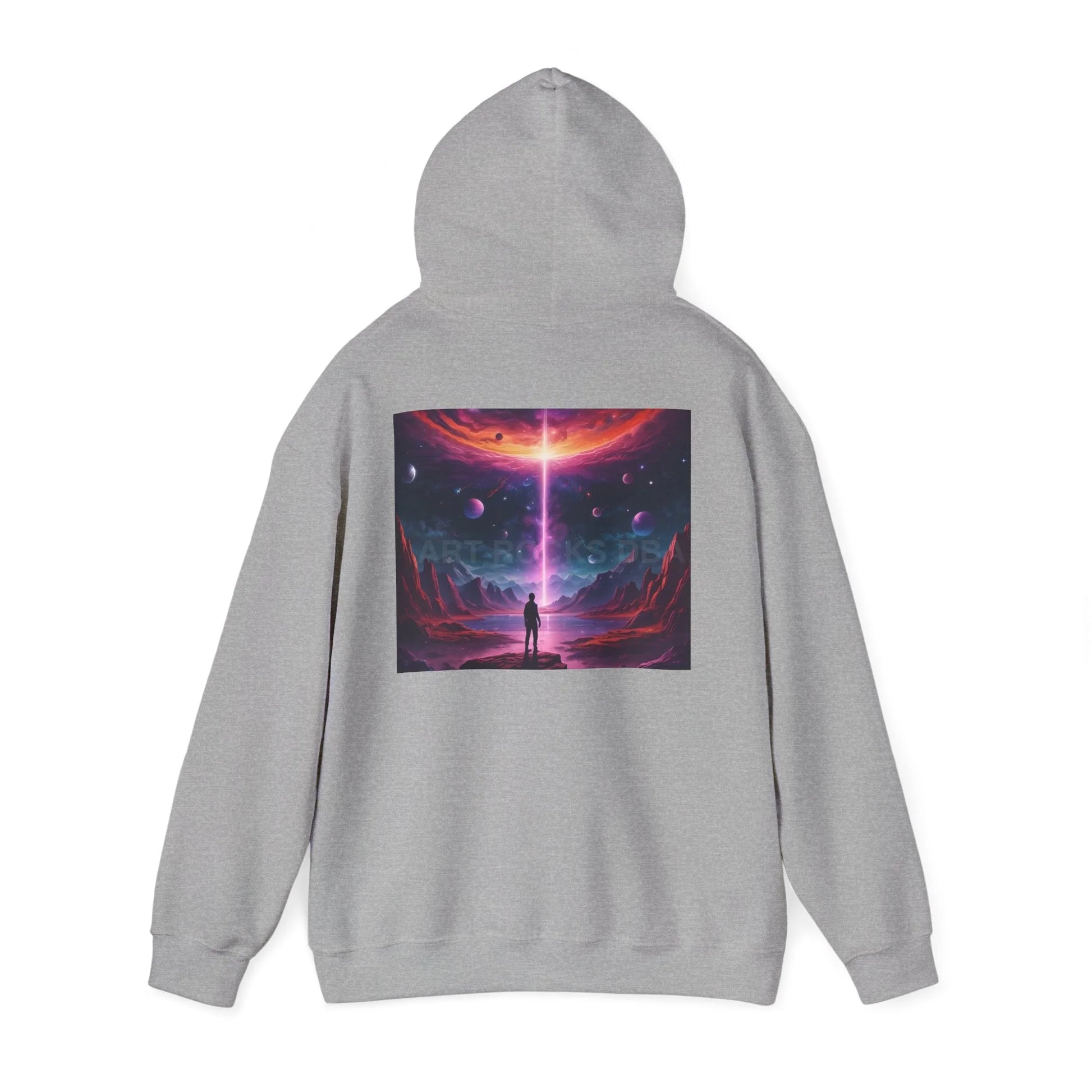 Cosmic Art Hoodie - Unisex Sweatshirt for Art Lovers Gift for Artists Space Vibes Unique Graphic Apparel Comfortable