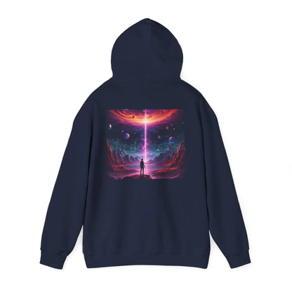 Cosmic Art Hoodie - Unisex Sweatshirt for Art Lovers Gift for Artists Space Vibes Unique Graphic Apparel Comfortable
