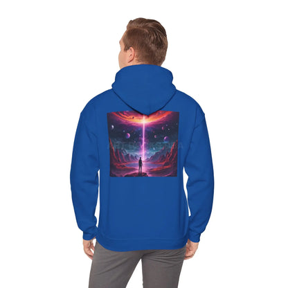 Cosmic Art Hoodie - Unisex Sweatshirt for Art Lovers Gift for Artists Space Vibes Unique Graphic Apparel Comfortable