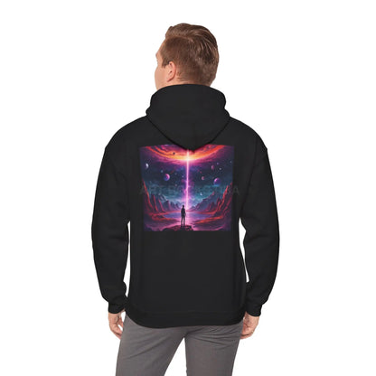 Cosmic Art Hoodie - Unisex Sweatshirt for Art Lovers Gift for Artists Space Vibes Unique Graphic Apparel Comfortable