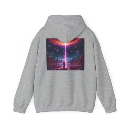 Cosmic Art Hoodie - Unisex Sweatshirt for Art Lovers Gift for Artists Space Vibes Unique Graphic Apparel Comfortable