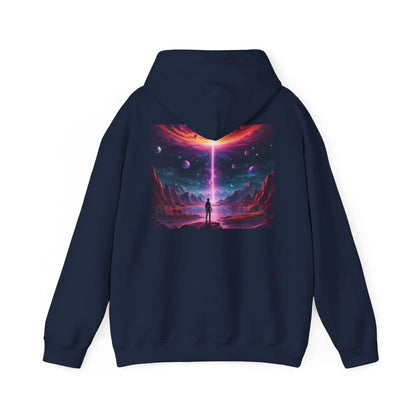 Cosmic Art Hoodie - Unisex Sweatshirt for Art Lovers Gift for Artists Space Vibes Unique Graphic Apparel Comfortable