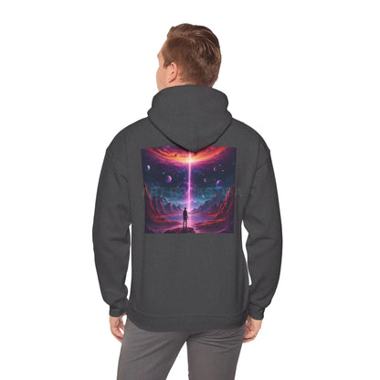 Cosmic Art Hoodie - Unisex Sweatshirt for Art Lovers Gift for Artists Space Vibes Unique Graphic Apparel Comfortable