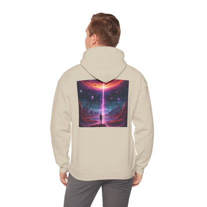 Cosmic Art Hoodie - Unisex Sweatshirt for Art Lovers Gift for Artists Space Vibes Unique Graphic Apparel Comfortable