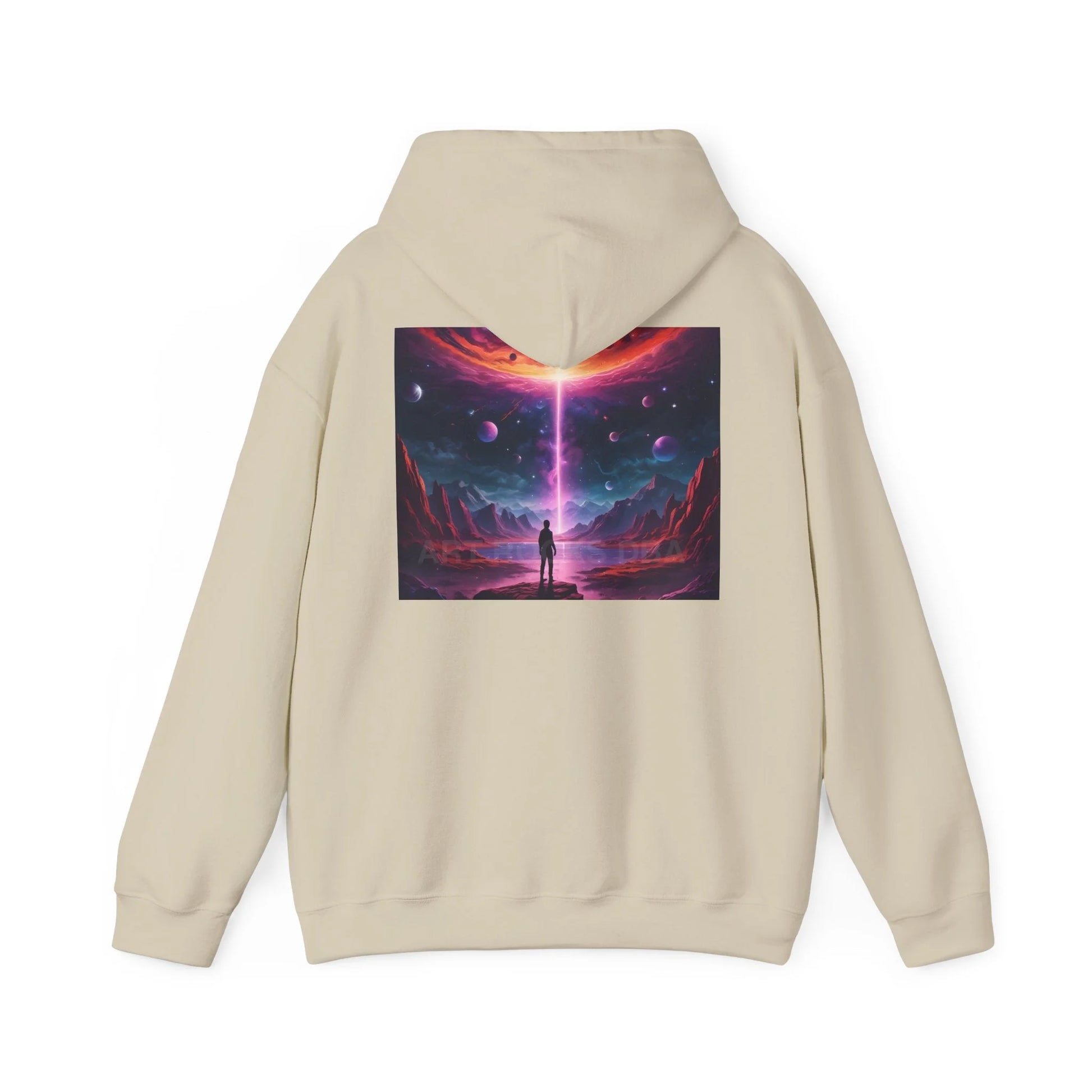 Cosmic Art Hoodie - Unisex Sweatshirt for Art Lovers Gift for Artists Space Vibes Unique Graphic Apparel Comfortable