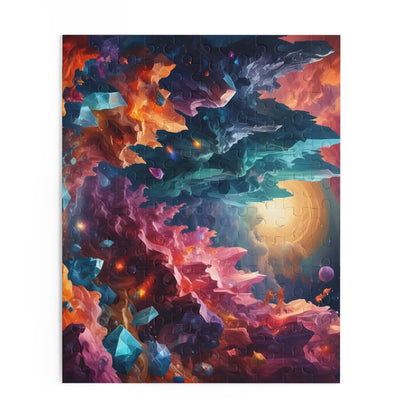 Cosmic Crystal Landscape Puzzle — Vibrant 120/252/500‑Piece Jigsaw - Puzzle