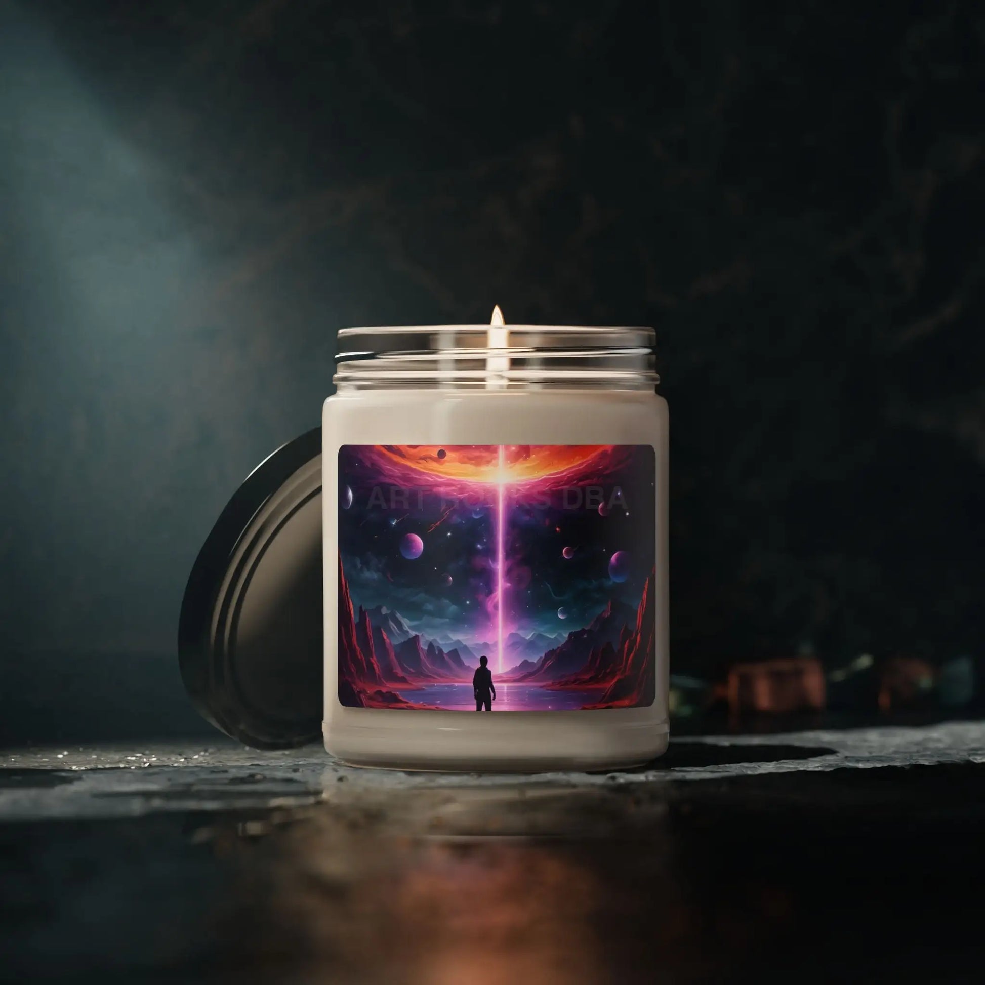 Cosmic Dream Scented Soy Candle 9oz - Relaxing Home Decor Aromatherapy Gift Self-Care Essential Unique Gift for Space