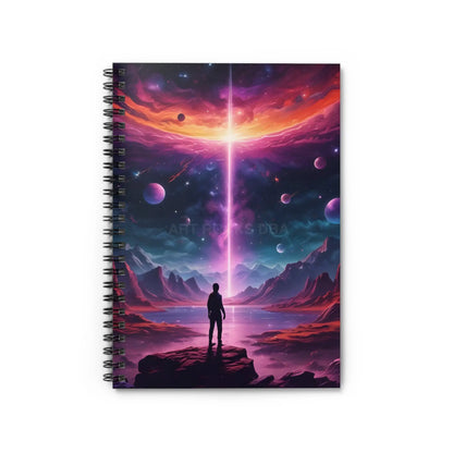 Cosmic Dream Spiral Notebook - Ruled Lines Aesthetic Journal for Artists Gift for Students Wanderlust Diary