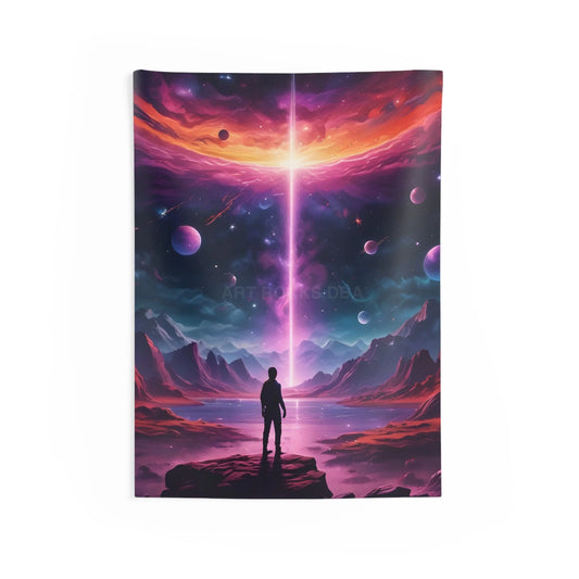 Cosmic Dreamscape Wall Tapestry Boho Home Decor Celestial Wall Hanging Space Art Tapestry Unique Gift for Astronomers