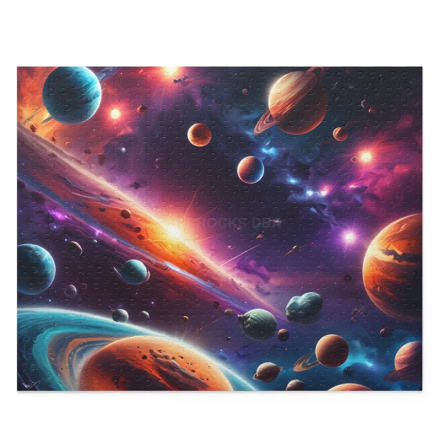Cosmic Galaxy Jigsaw Puzzle — (120/252/500 pieces) - 20’’ × 16’’ (500 pcs) - Puzzle