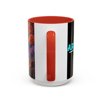 Cosmic Journey Coffee Mug — Surreal Space Landscape Accent Mug (11/15oz) - Mug