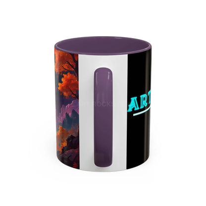 Cosmic Journey Coffee Mug — Surreal Space Landscape Accent Mug (11/15oz) - Mug