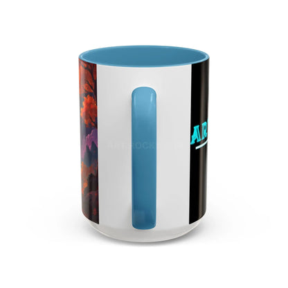 Cosmic Journey Coffee Mug — Surreal Space Landscape Accent Mug (11/15oz) - Mug