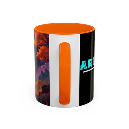 Cosmic Journey Coffee Mug — Surreal Space Landscape Accent Mug (11/15oz) - Mug