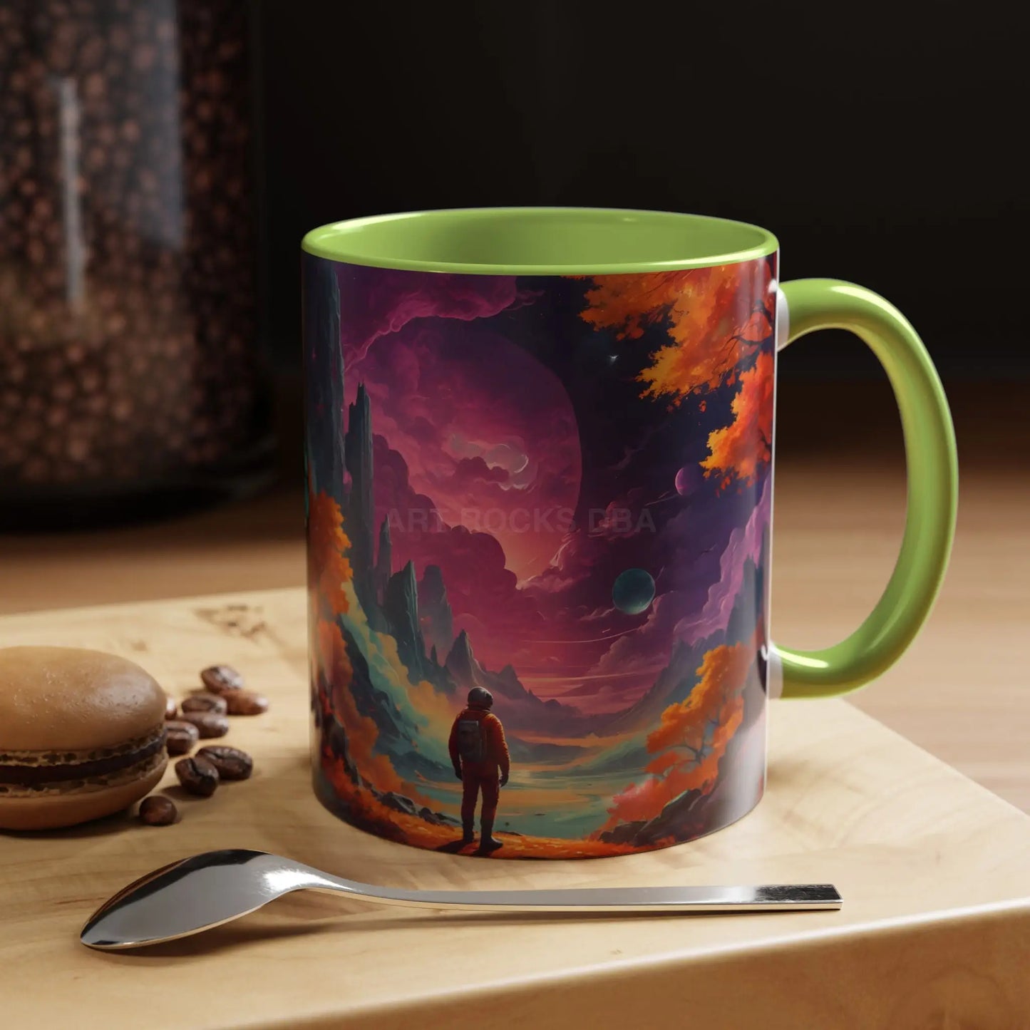 Cosmic Journey Coffee Mug — Surreal Space Landscape Accent Mug (11/15oz) - Mug