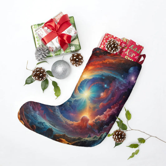 Cosmic Nebula Christmas Stocking - One size - Home Decor