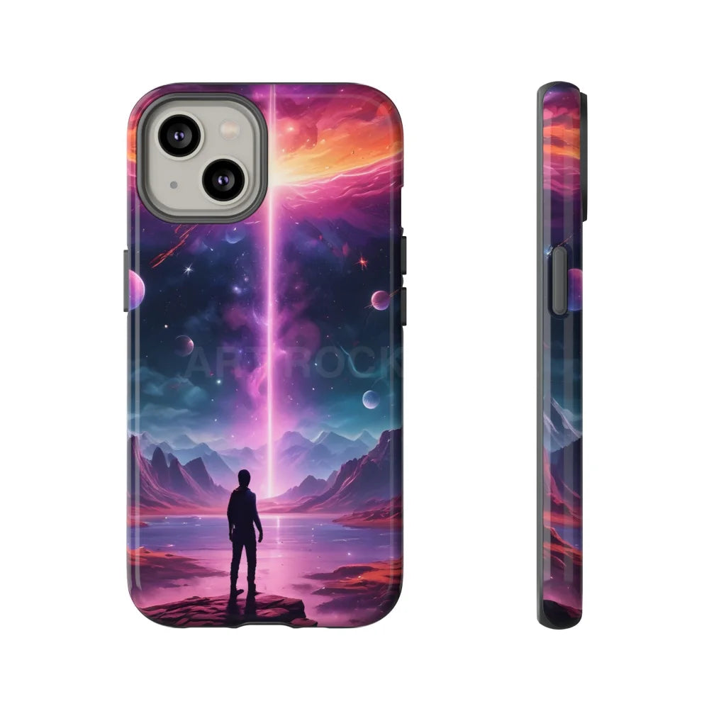 Cosmic Phone Case with Galactic Design Tough Cases for Space Lovers Unique Gift for Astronaut Fans Aesthetic Mobile