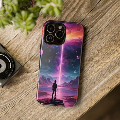 Cosmic Phone Case with Galactic Design Tough Cases for Space Lovers Unique Gift for Astronaut Fans Aesthetic Mobile
