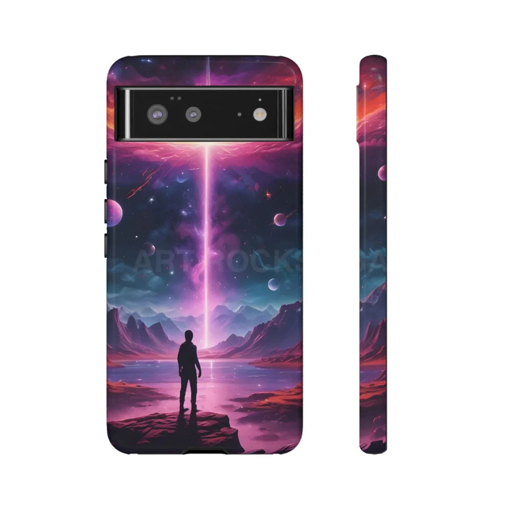 Cosmic Phone Case with Galactic Design Tough Cases for Space Lovers Unique Gift for Astronaut Fans Aesthetic Mobile