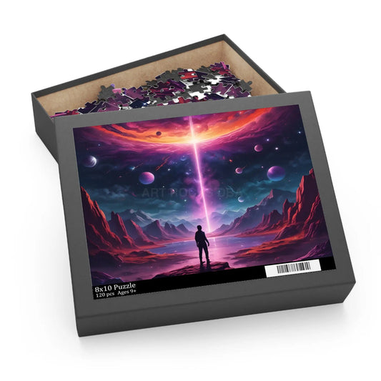 Cosmic Sci-Fi Portal Jigsaw Puzzle- (120/252/500 Piece) - 10’’ × 8’’ (120 pcs) - Puzzle