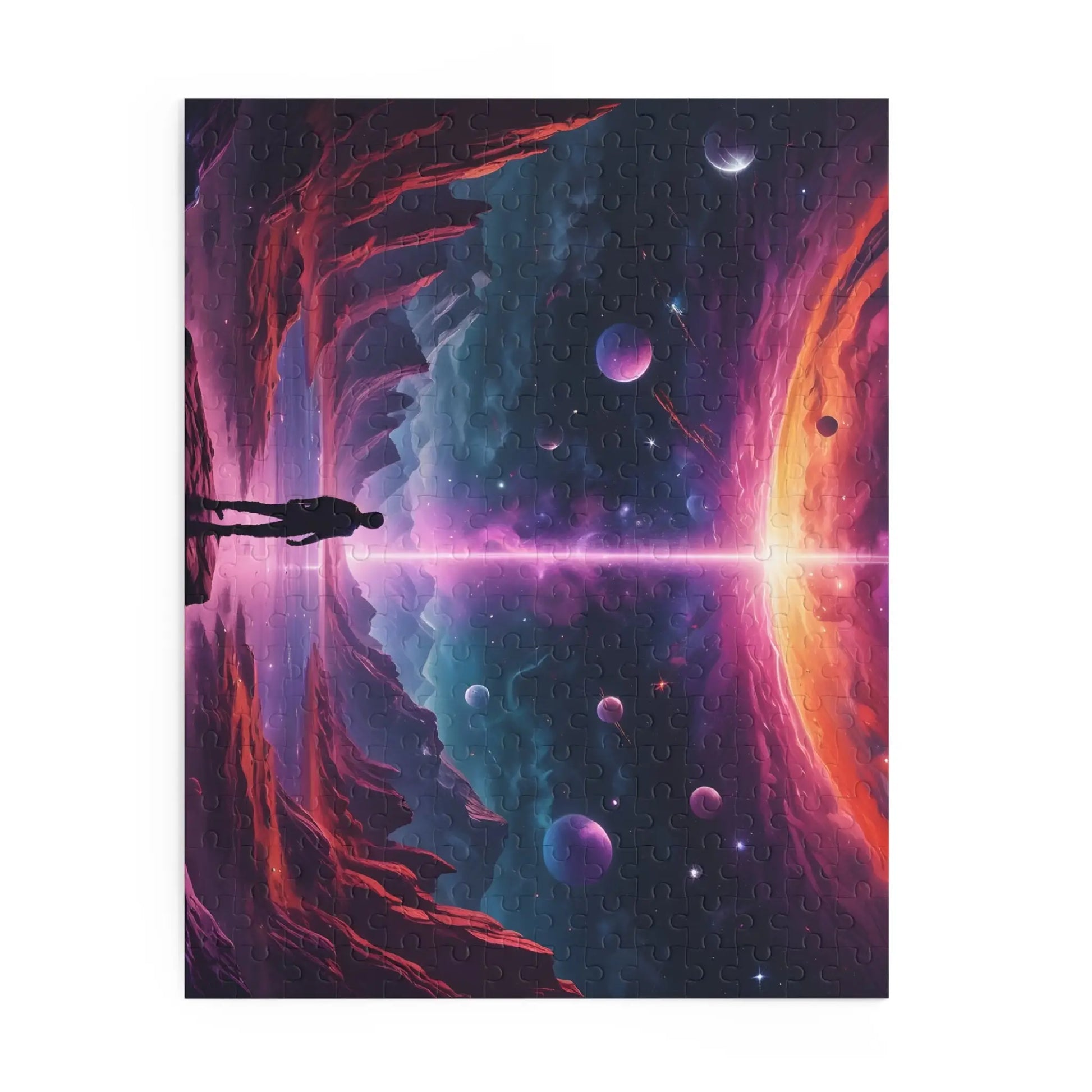 Cosmic Sci-Fi Portal Jigsaw Puzzle- (120/252/500 Piece) - Puzzle