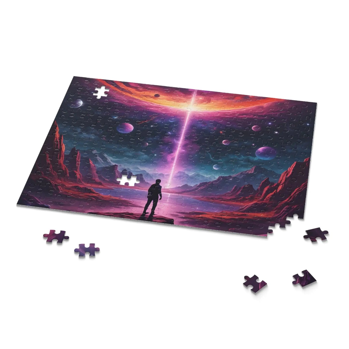 Cosmic Sci-Fi Portal Jigsaw Puzzle- (120/252/500 Piece) - Puzzle