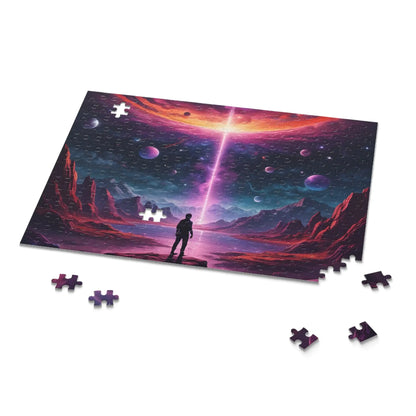 Cosmic Sci-Fi Portal Jigsaw Puzzle- (120/252/500 Piece) - Puzzle
