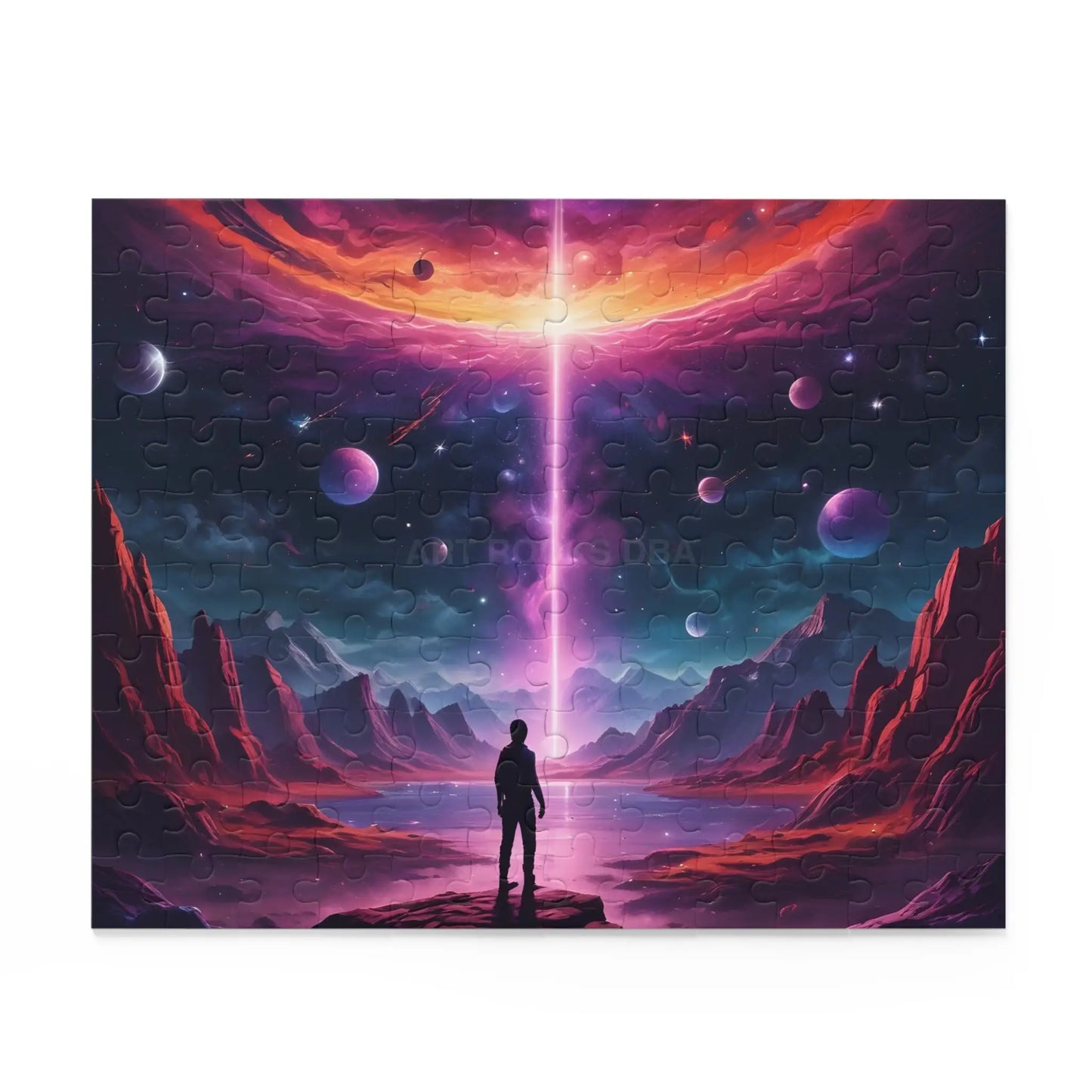 Cosmic Sci-Fi Portal Jigsaw Puzzle- (120/252/500 Piece) - Puzzle