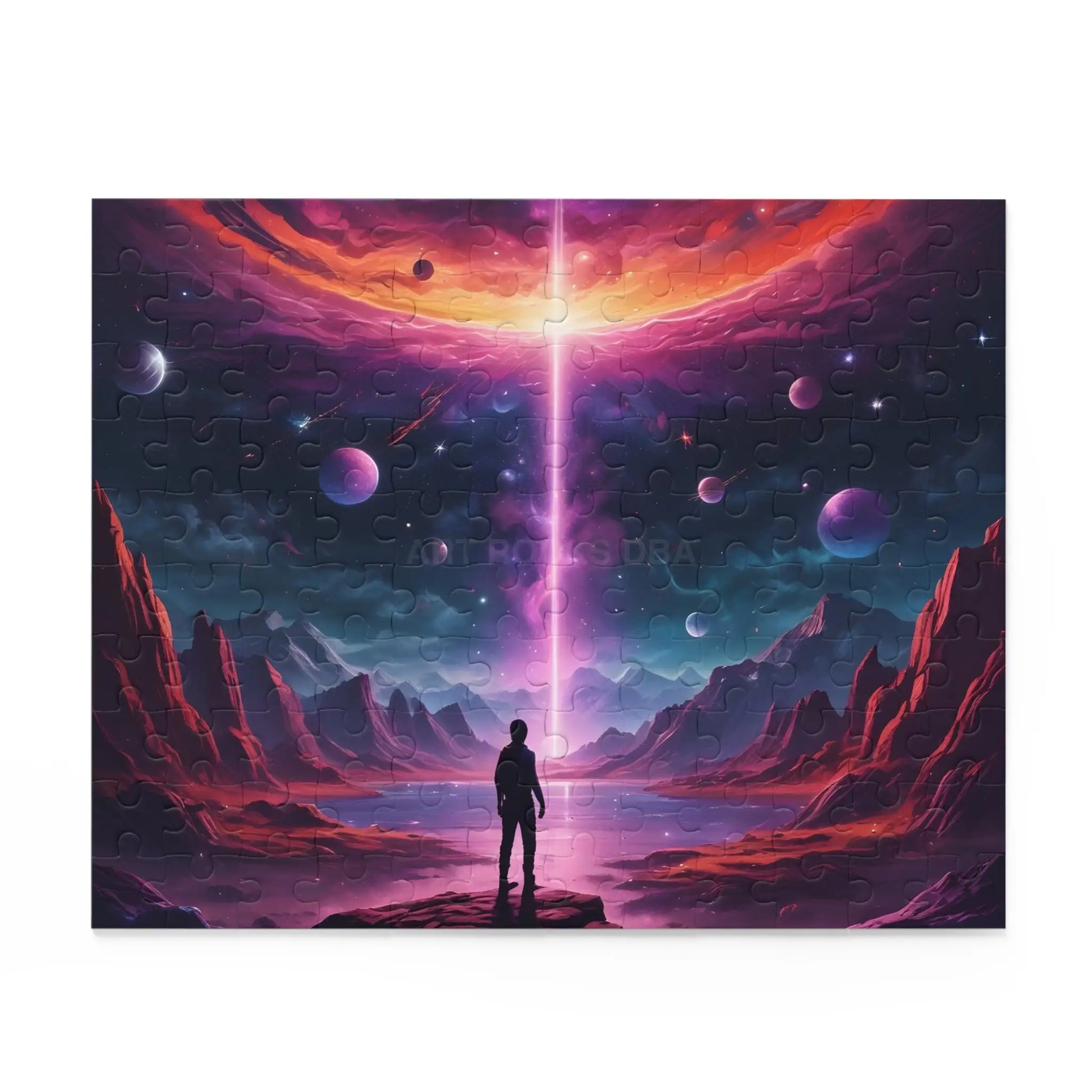 Cosmic Sci-Fi Portal Jigsaw Puzzle- (120/252/500 Piece) - Puzzle
