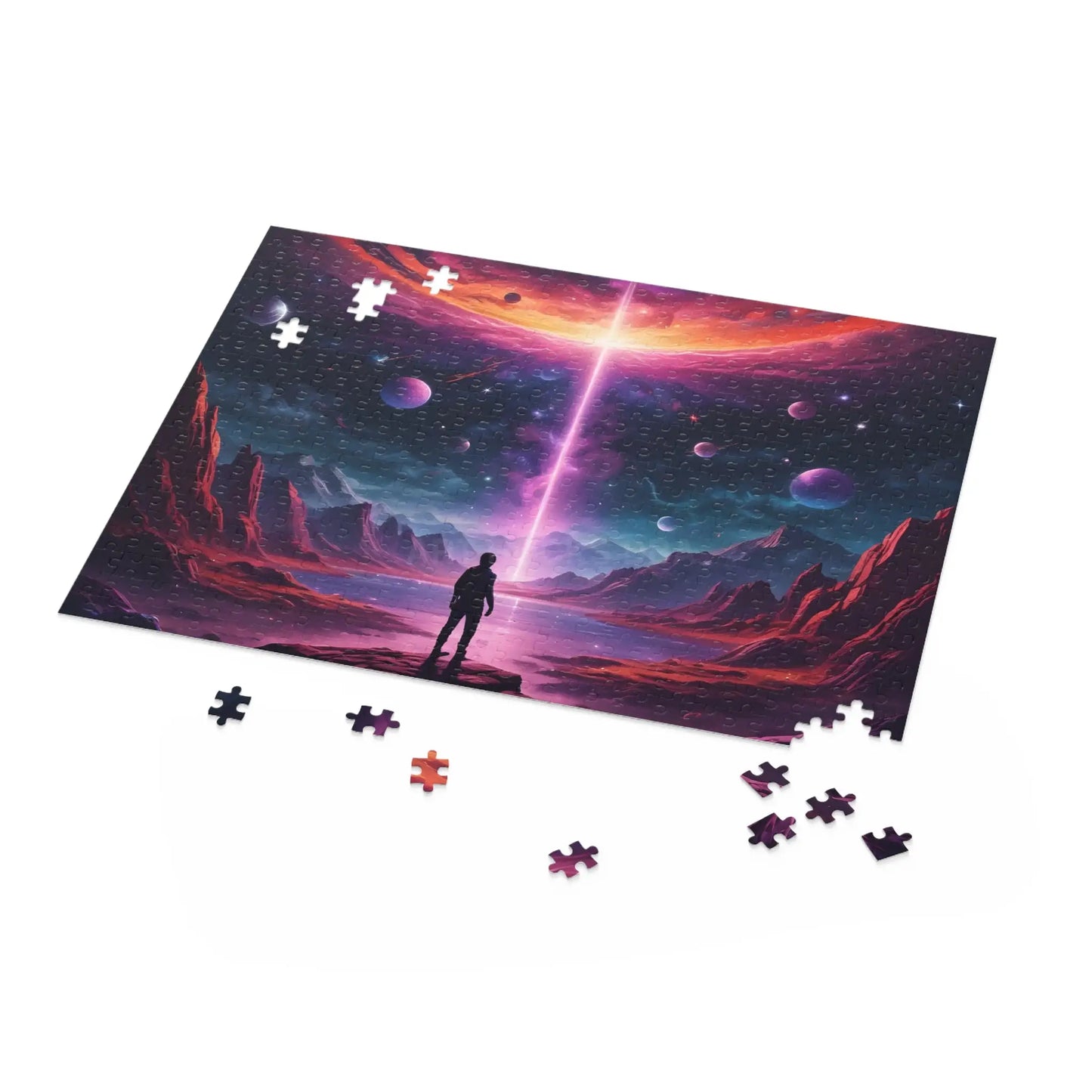 Cosmic Sci-Fi Portal Jigsaw Puzzle- (120/252/500 Piece) - Puzzle