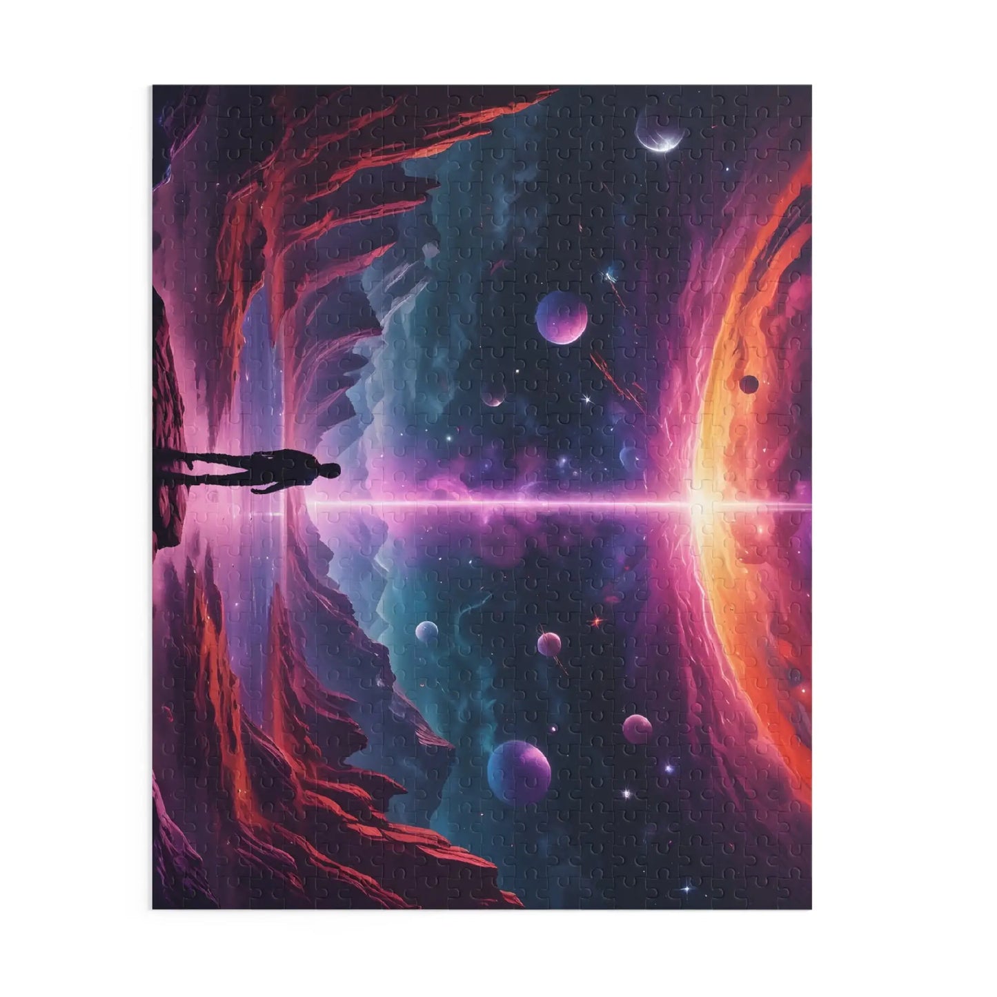 Cosmic Sci-Fi Portal Jigsaw Puzzle- (120/252/500 Piece) - Puzzle