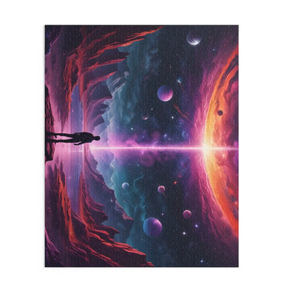 Cosmic Sci-Fi Portal Jigsaw Puzzle- (120/252/500 Piece) - Puzzle
