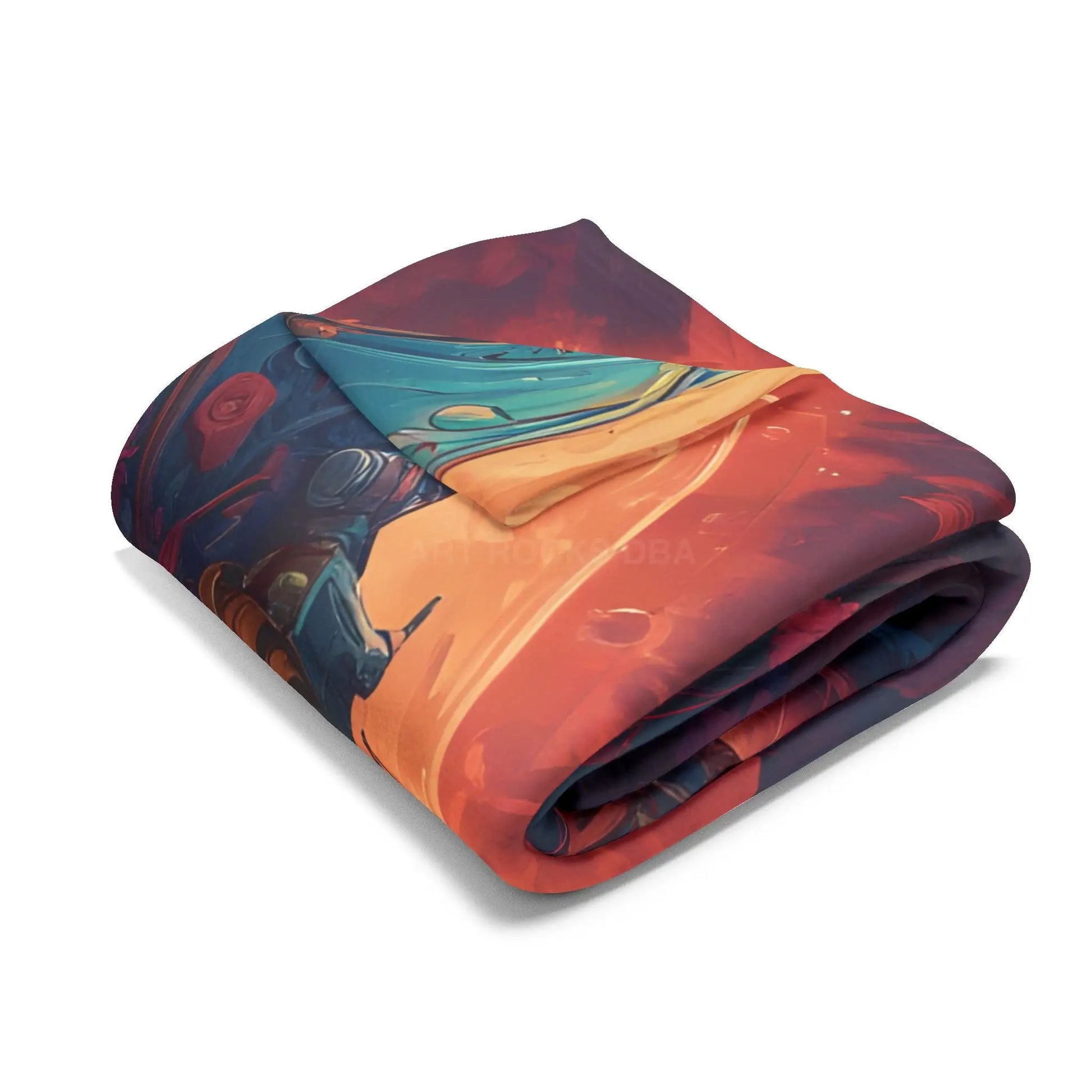 Cosmic Skull Art Fleece Blanket - Home Decor