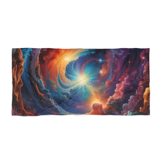 Cosmic Swirl Beach Towel - 36’’ × 72’’ - Home Decor