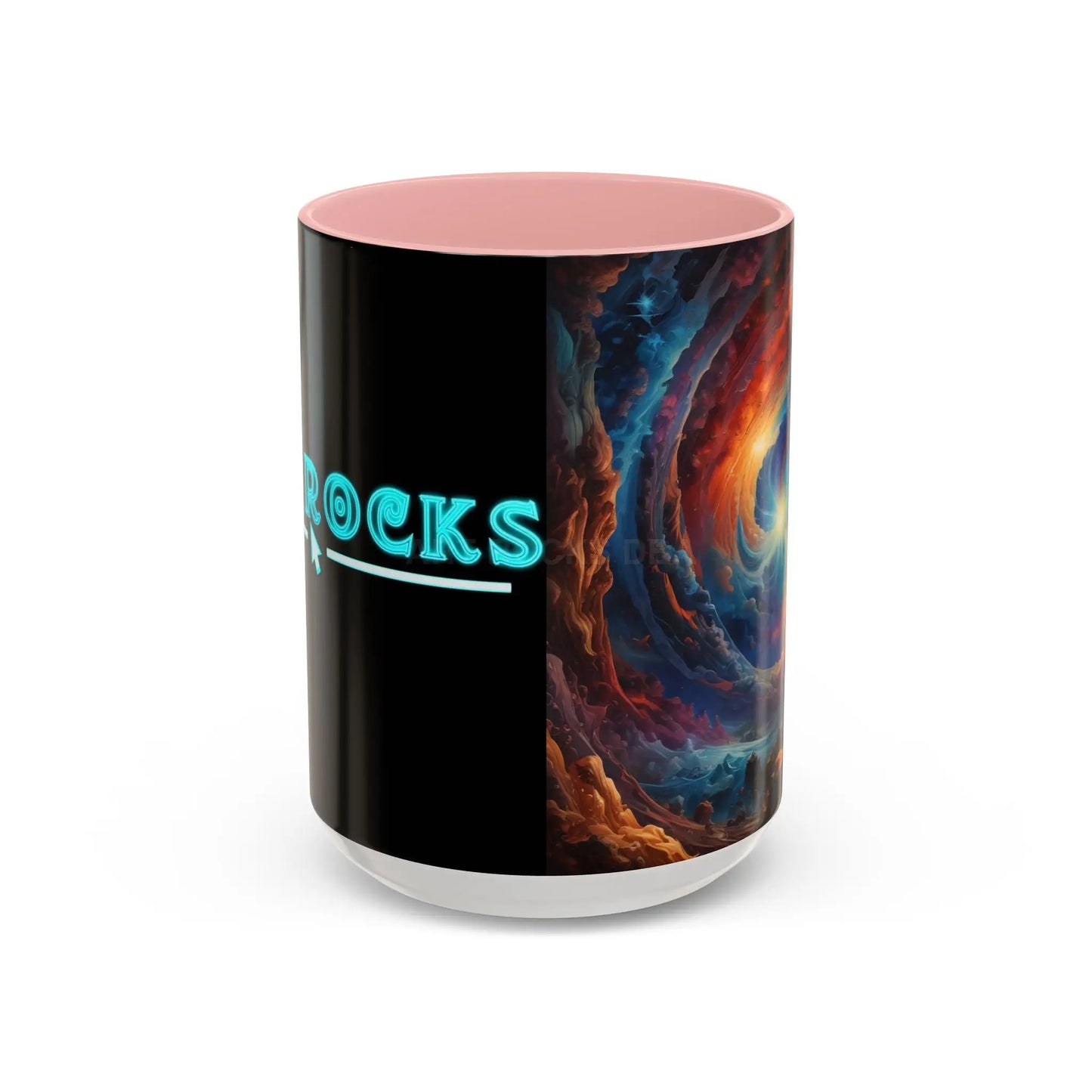 Cosmic Swirl Coffee Mug – Nebula Art 11/15oz Accent Mug - 15oz / Pink - Mug
