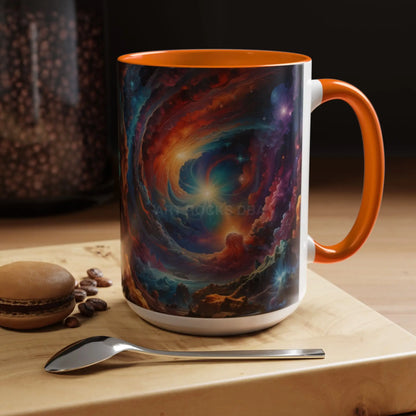 Cosmic Swirl Coffee Mug – Nebula Art 11/15oz Accent Mug - Mug