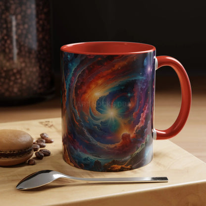 Cosmic Swirl Coffee Mug – Nebula Art 11/15oz Accent Mug - Mug