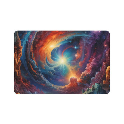 Cosmic Swirl Pet Food Mat (12x18) - 12’’ × 18’’ / Rectangle - Pets