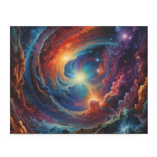 Cosmic Vortex Puzzle – Spiral Nebula 120/252/500-Piece Jigsaw - 14’’ × 11’’ (252 pcs) - Puzzle