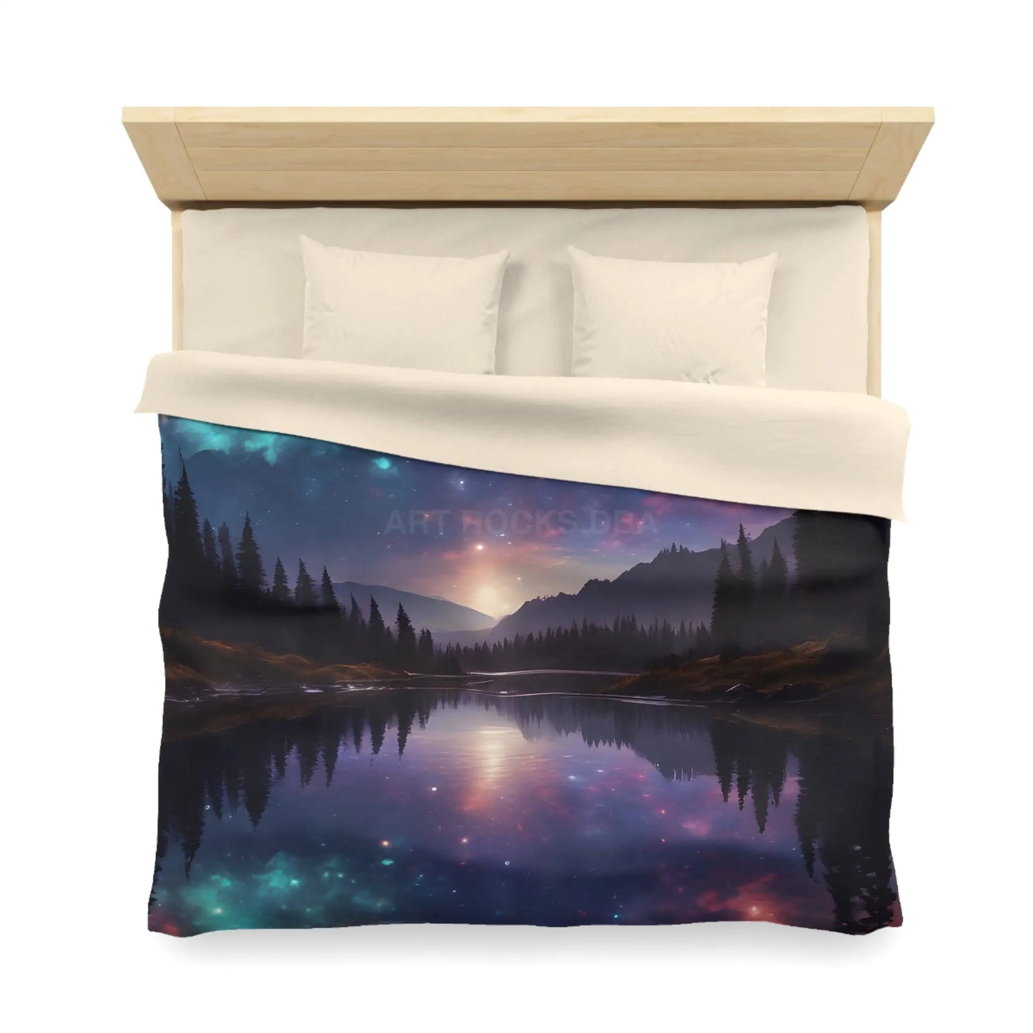 Cosmic Wilderness Duvet Cover - Celestial Bedding Dreamy Bedroom Decor Unique Gift for Galaxy Lovers Starry Night Home